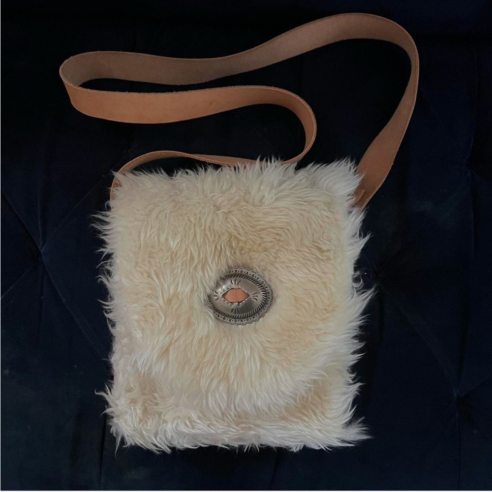 Ida and Moon shearling bag